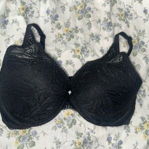 Black Lace Bra